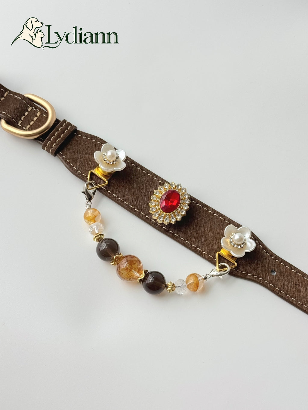 Citrine Smoky Quartz & Clear Crystal  Collar