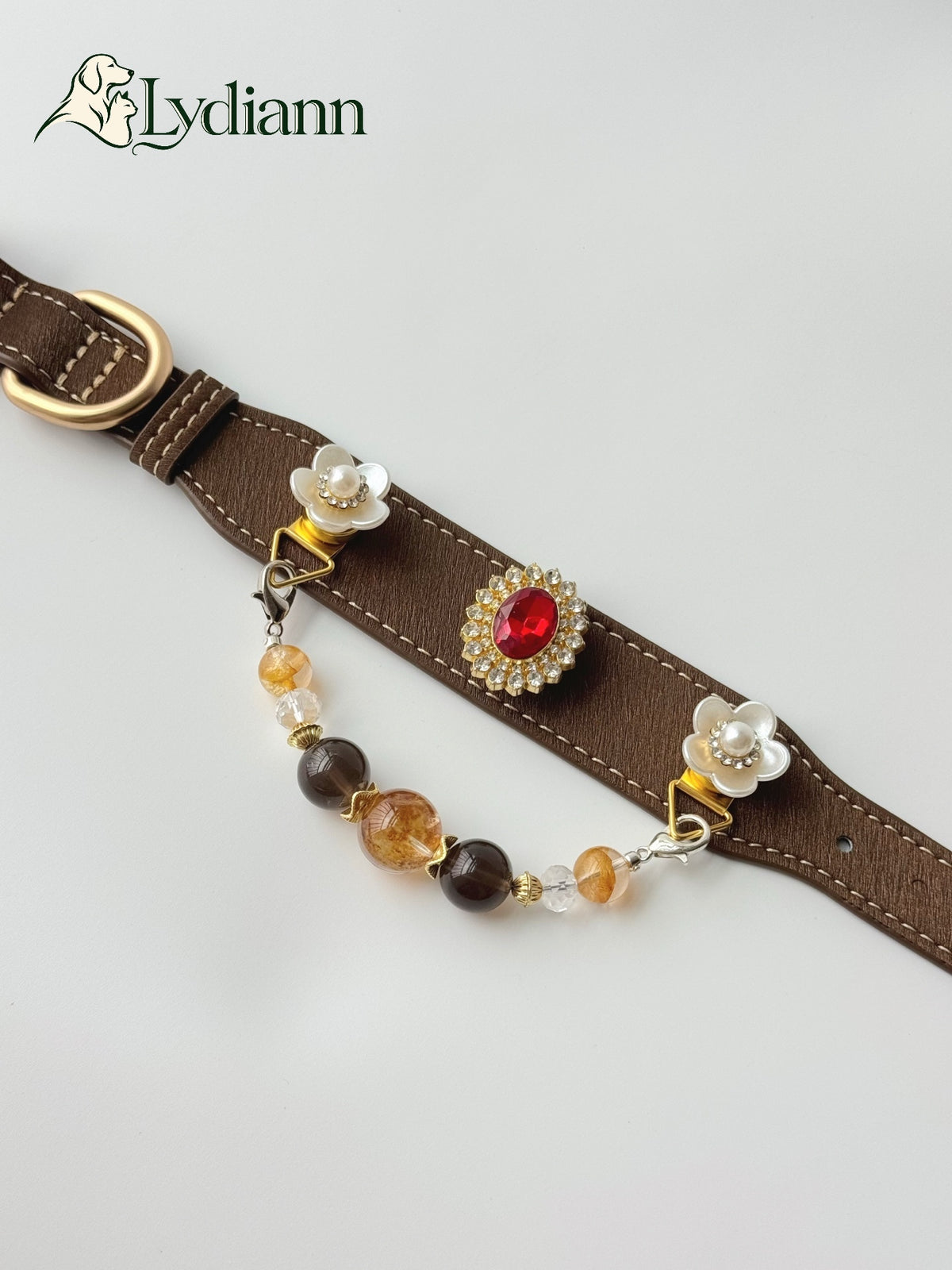 Citrine Smoky Quartz & Clear Crystal  Collar