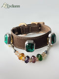 Emerald Green Agate Crystal Collar