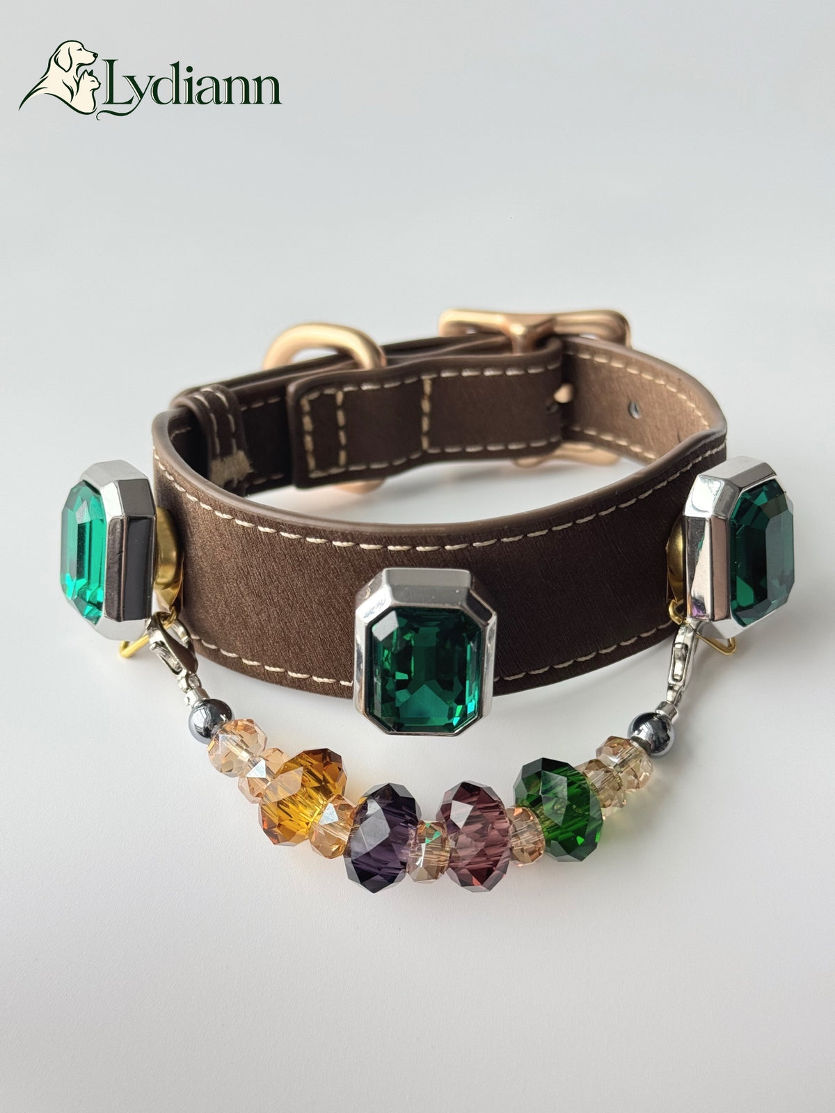Emerald Green Agate Crystal Collar