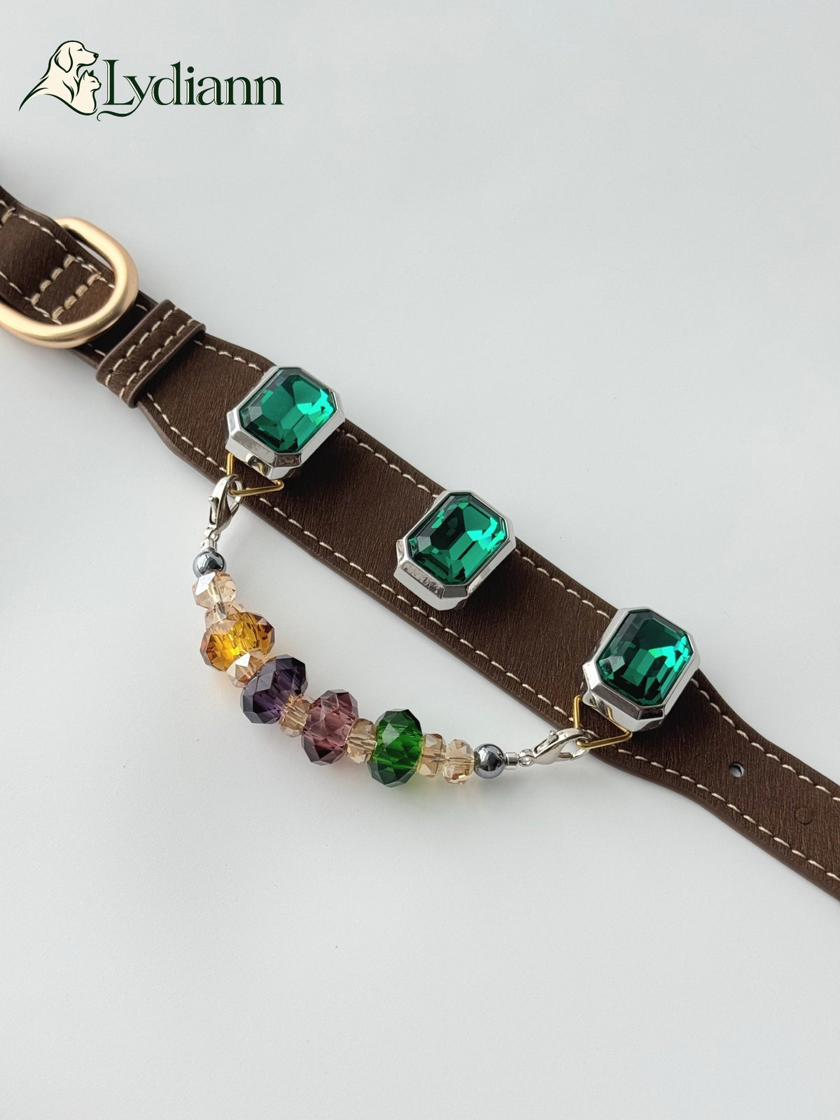 Emerald Green Agate Crystal Collar