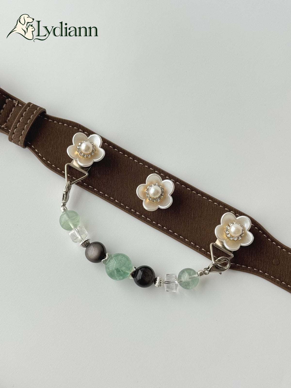 Fluorite & Obsidian Crystal Collar