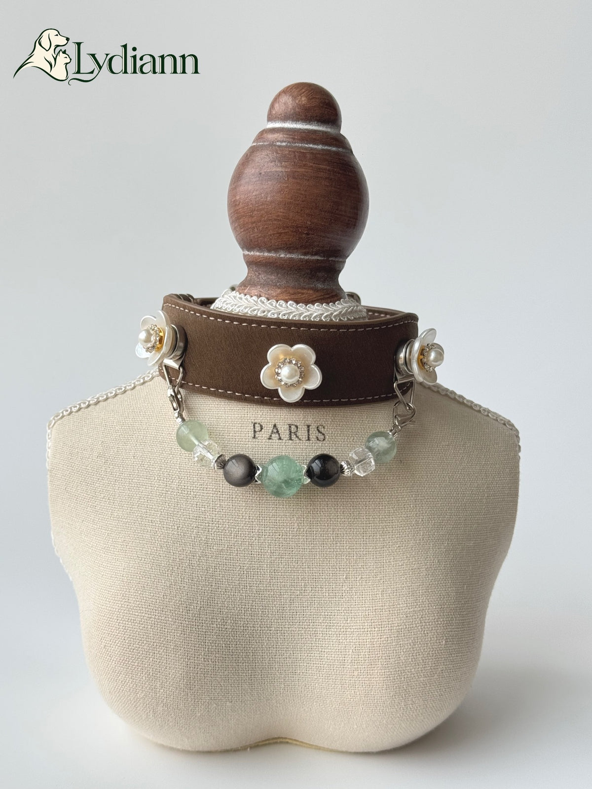 Fluorite & Obsidian Crystal Collar