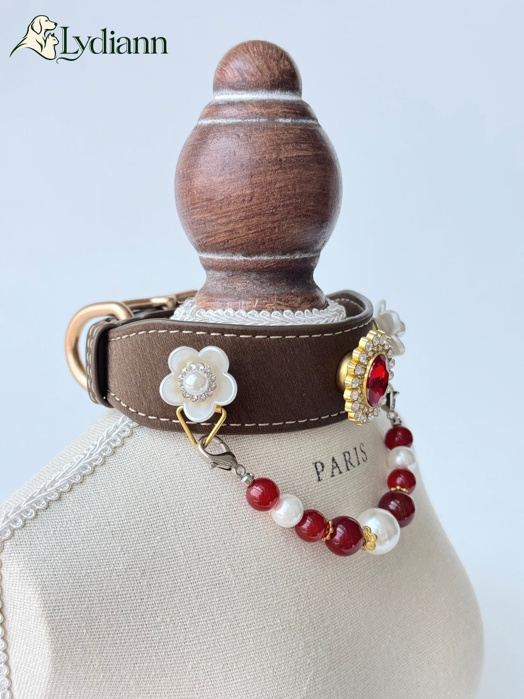 Red Agate Pet Collar | Owner & Pet Twin Set