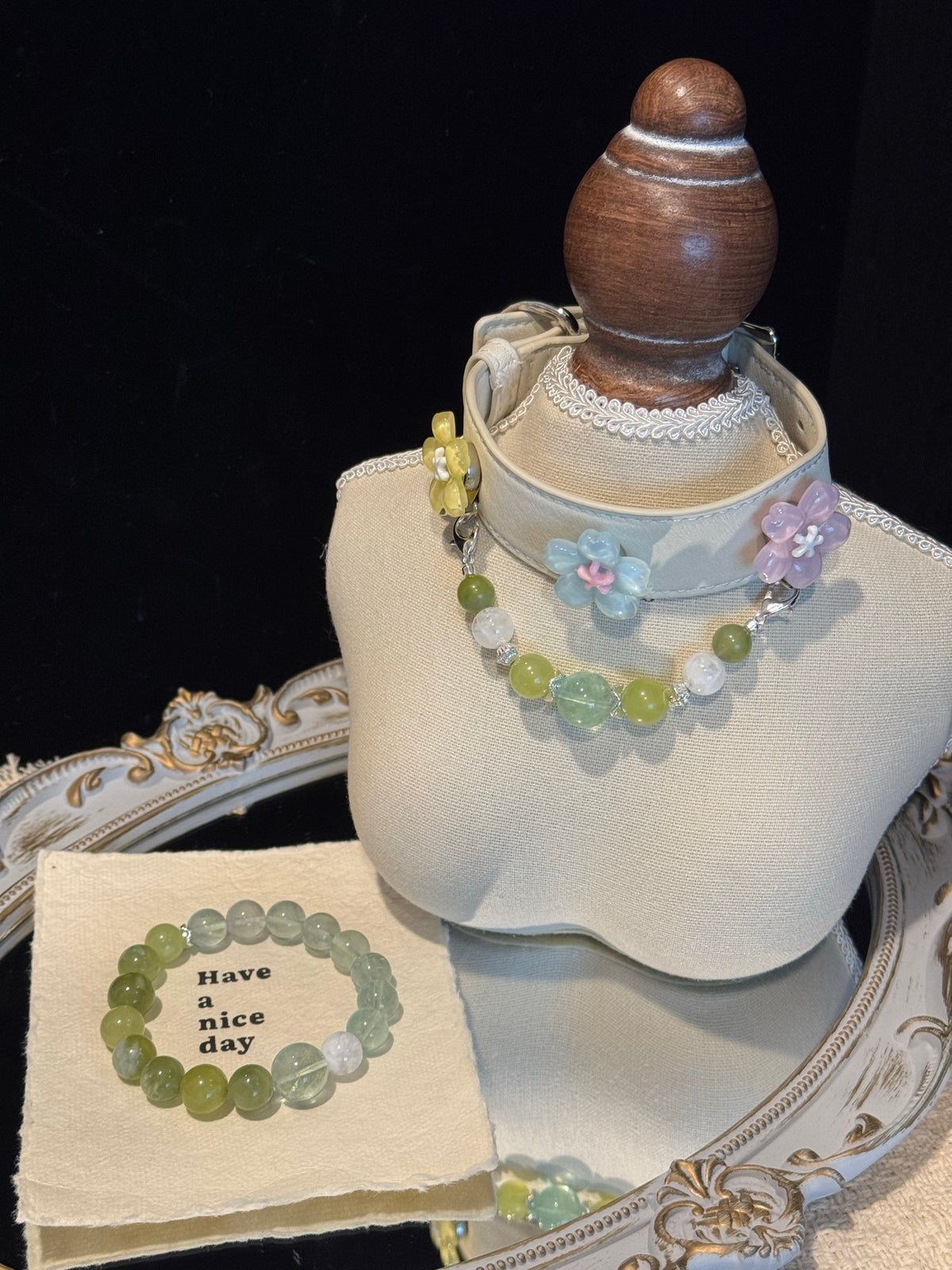 Green Fluorite Crystal Bracelet