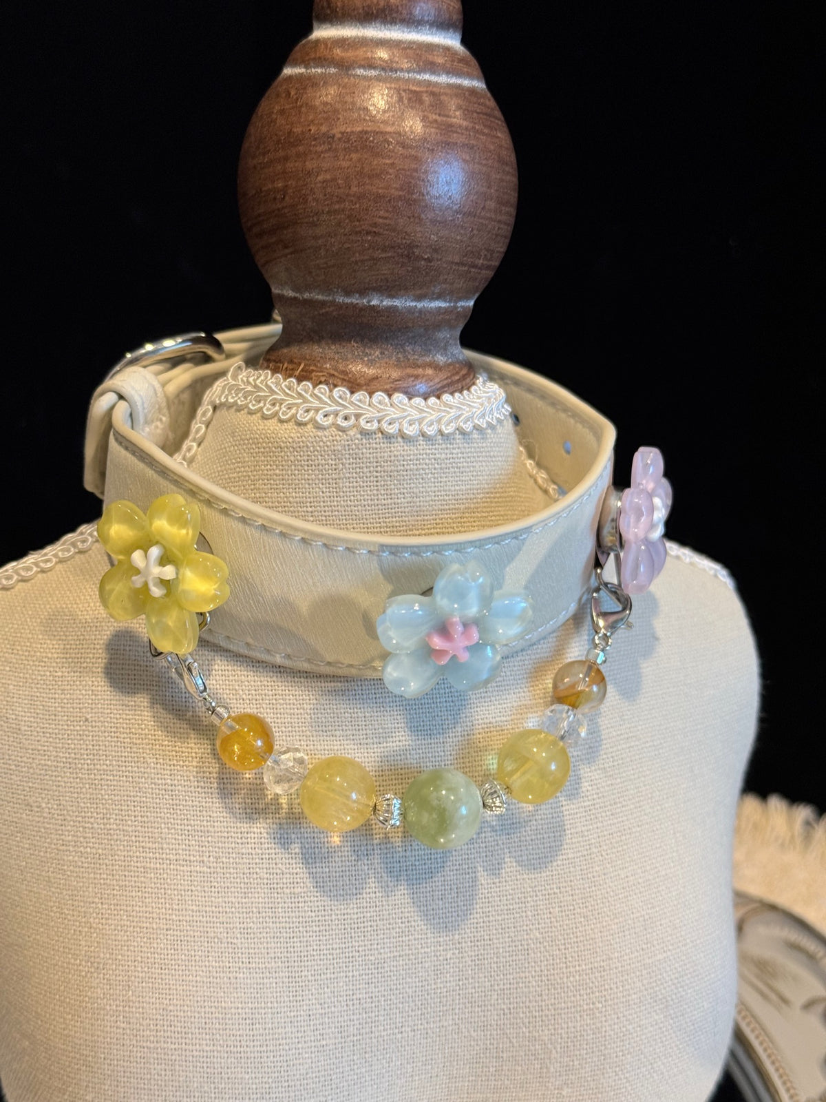 Green Fluorite Crystal Pet Collar