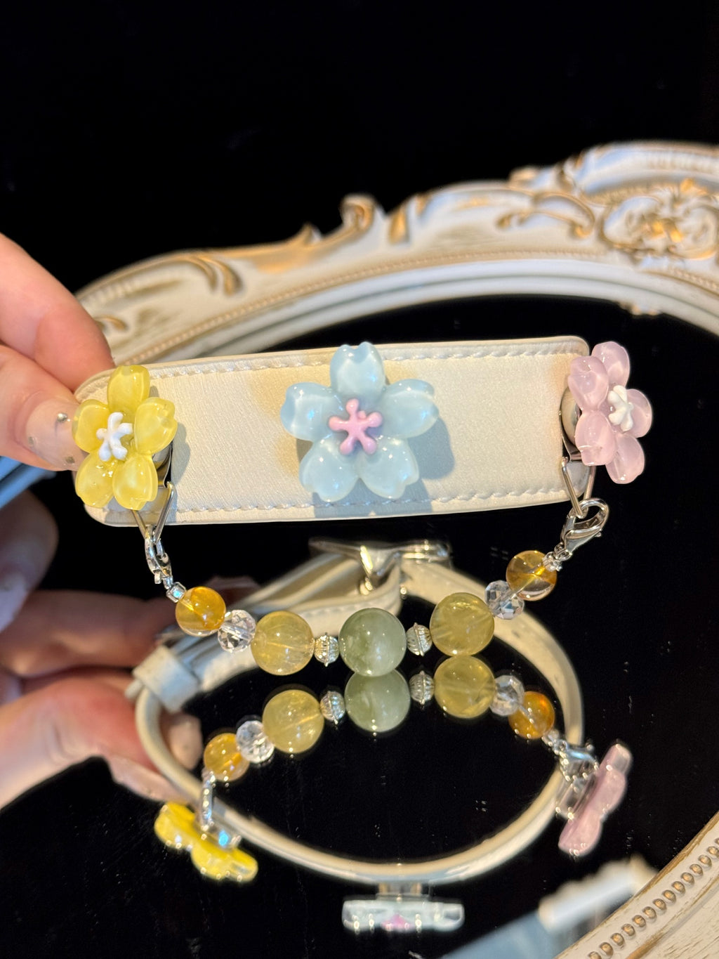 Green Fluorite Crystal Pet Collar