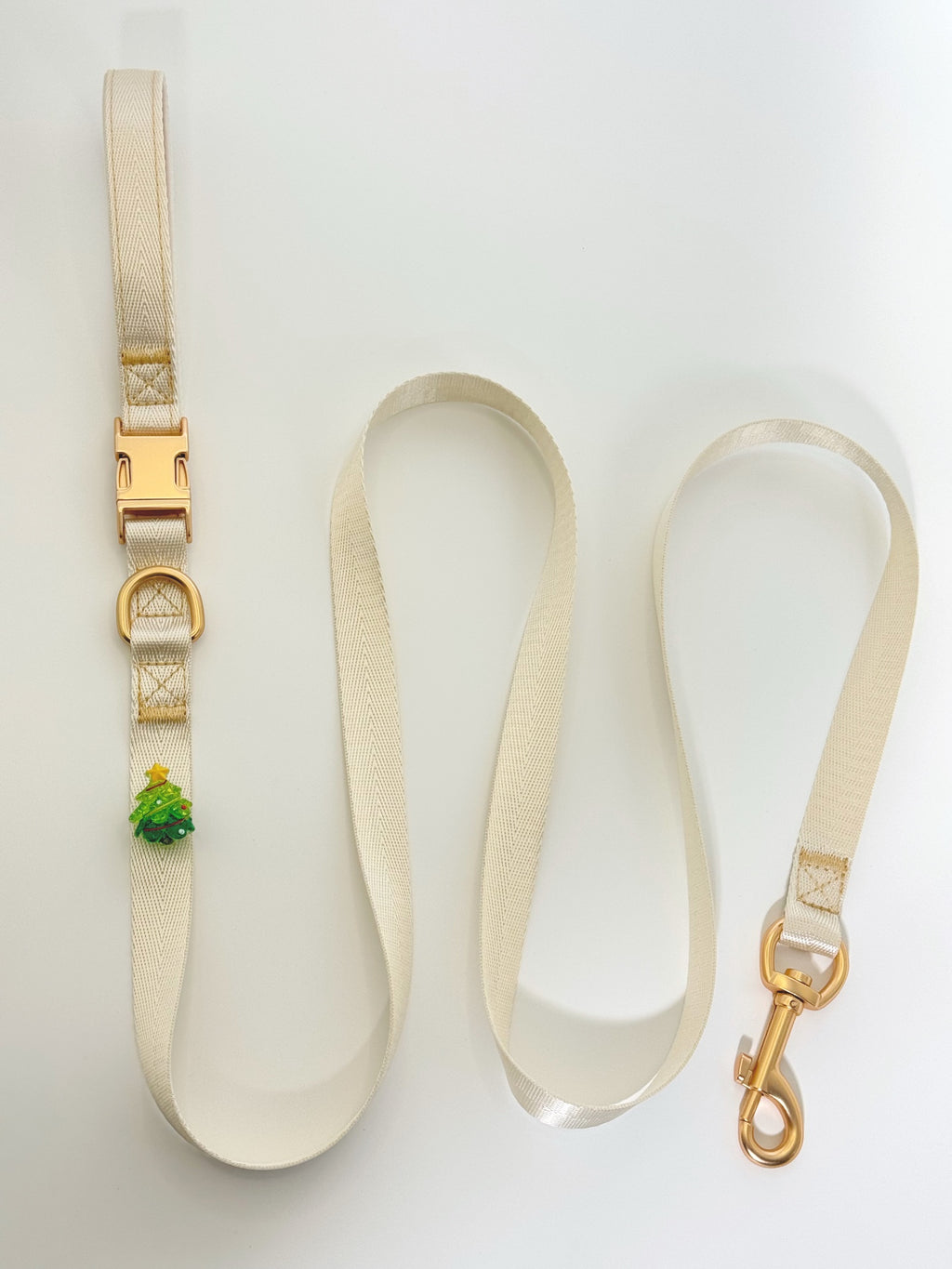 Green Agate Christmas Pet Collar