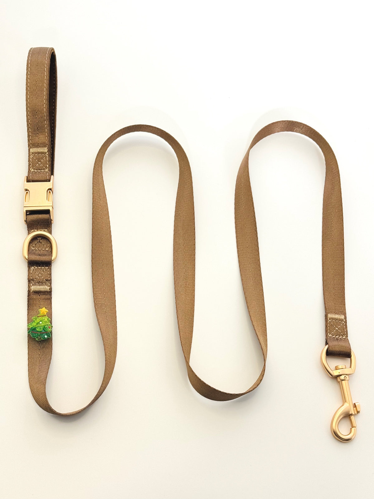 Santa Green Agate Christmas Pet Collar