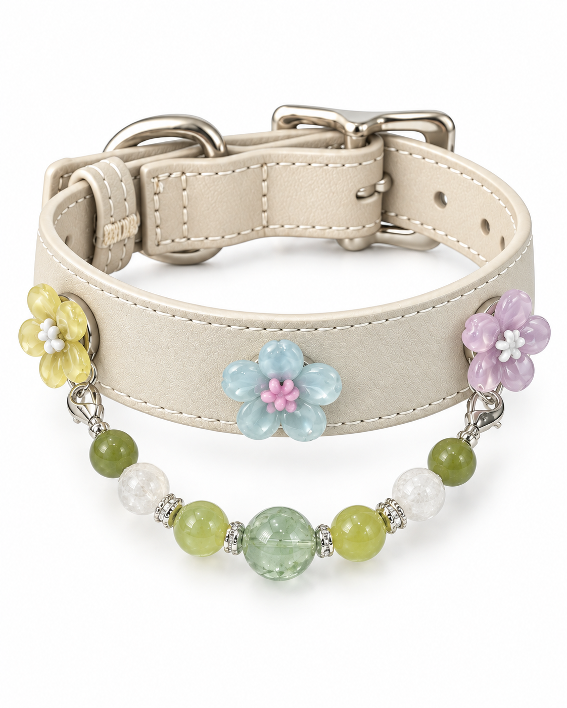 Green Fluorite Crystal Pet Collar