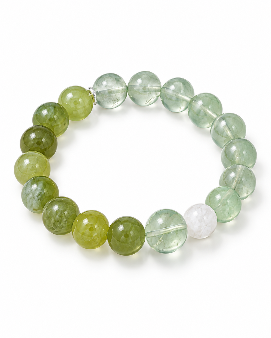 Green Fluorite Crystal Bracelet